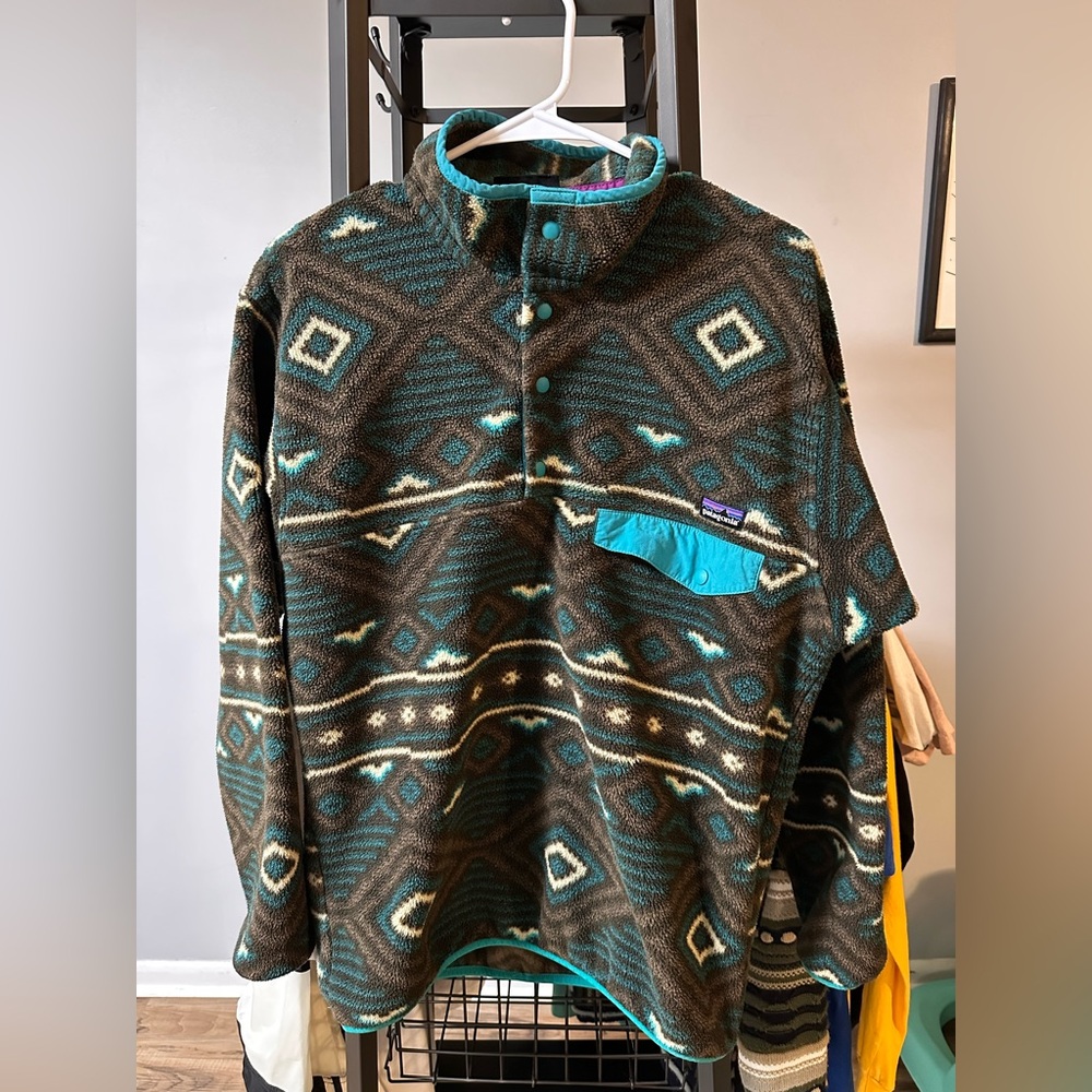 Patagonia Synchilla Snap-T Fleece Pullover Aztec Southwestern Print